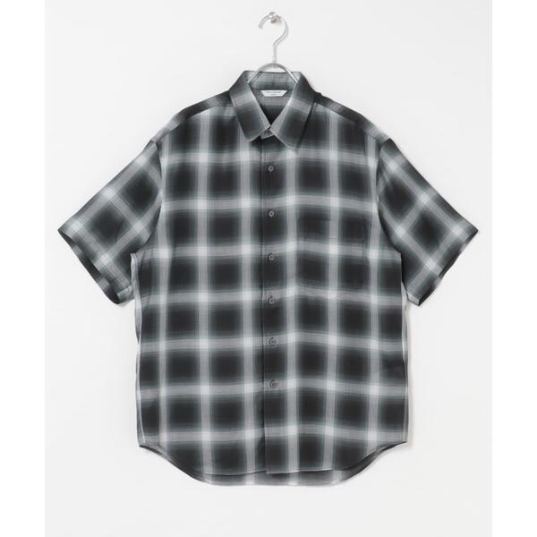 【NEW】アーバンリサーチ ドアーズ（URBAN RESEARCH DOORS）/オンブレチェック レギュラーカラーショートスリーブシャツ_11
