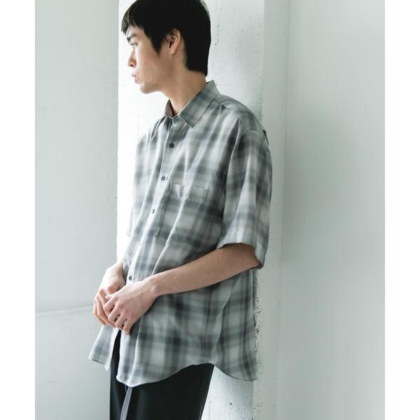 【NEW】アーバンリサーチ ドアーズ（URBAN RESEARCH DOORS）/オンブレチェック レギュラーカラーショートスリーブシャツ_19