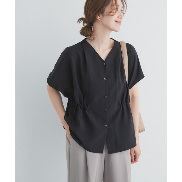 アーバンリサーチ ドアーズ（URBAN RESEARCH DOORS）/Vネックウエストギャザーブラウス_6