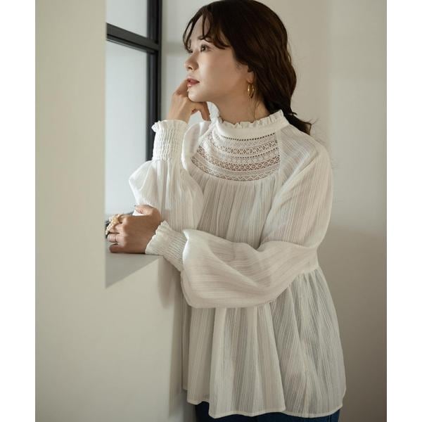 アーバンリサーチ サニーレーベル（URBAN RESEARCH SonnyLabel）/『WEB/一部店舗限定』NaokoTakayamaレースブラウス