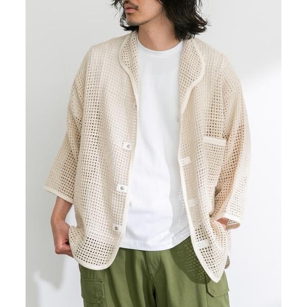 アーバンリサーチ サニーレーベル（URBAN RESEARCH SonnyLabel）/ARMY TWILL　Cotton Mesh Shirts_3
