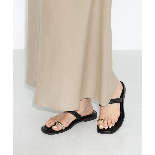 アーバンリサーチ サニーレーベル（URBAN RESEARCH SonnyLabel）/NICOLAS LAINAS　メタルサムリングダブルストラップサンダル