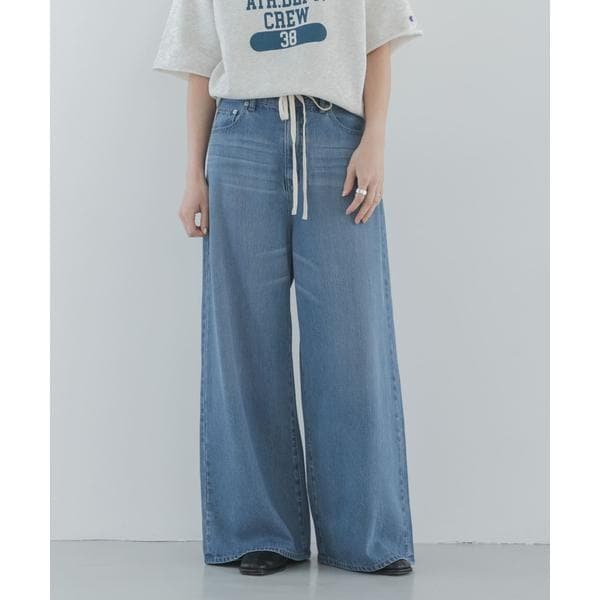 アーバンリサーチ サニーレーベル（URBAN RESEARCH SonnyLabel）/リヨセルコットンドロストワイドデニム
