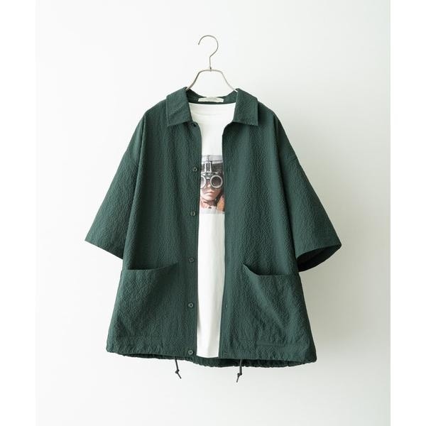 【NEW】アーバンリサーチ サニーレーベル（URBAN RESEARCH SonnyLabel）/シアサッカーショートスリーブコーチシャツ_1