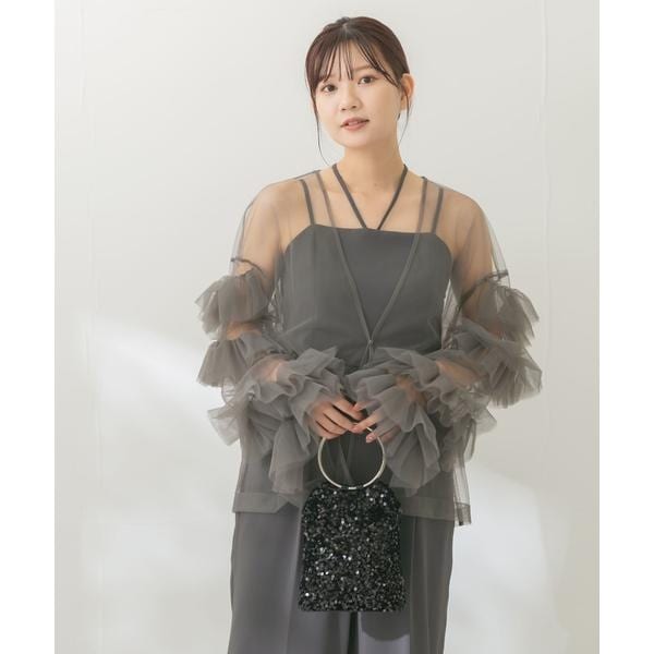 チェック サマードレス ワンピ ノースリーブ きれいめ 共ベルト