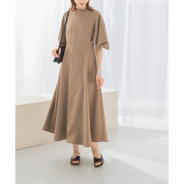 アーバンリサーチ ロッソ（URBAN RESEARCH ROSSO）/フレアスリーブステッチデザインワンピース