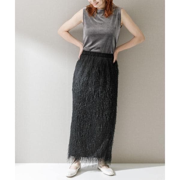 アーバンリサーチ ロッソ（URBAN RESEARCH ROSSO）/ELENDEEK　FRINGE STRAIGHT SKIRT_1