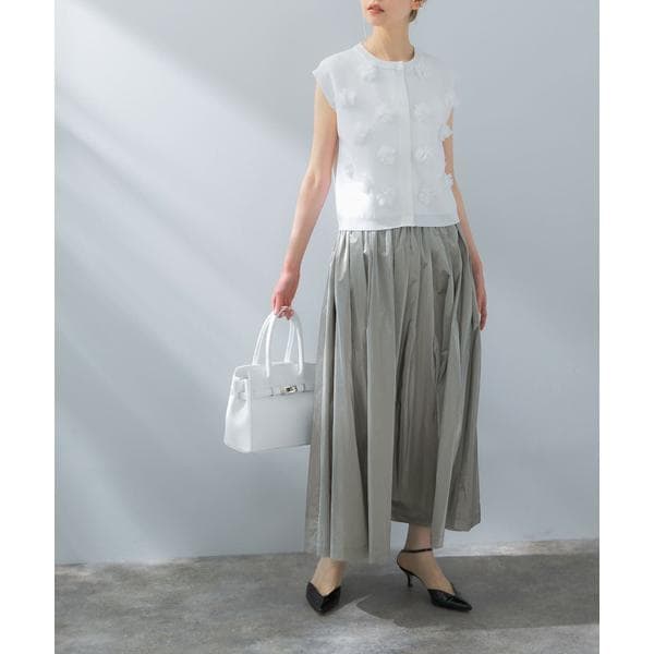 アーバンリサーチ ロッソ（URBAN RESEARCH ROSSO）/グロッシーギャザースカート