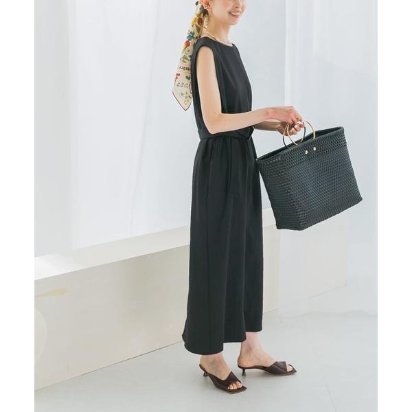 アーバンリサーチ ロッソ（URBAN RESEARCH ROSSO）/接触冷感リネン混ストレートワンピース