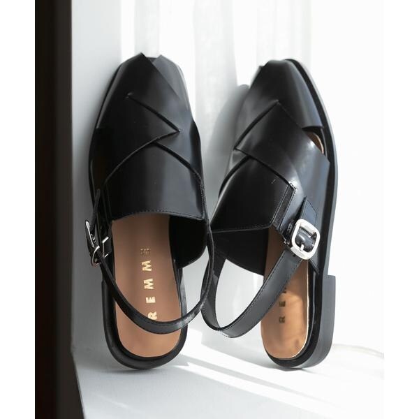アーバンリサーチ ロッソ（URBAN RESEARCH ROSSO）/REMME　バックストラップフラットシューズ