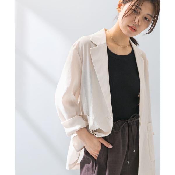 アーバンリサーチ ロッソ（URBAN RESEARCH ROSSO）/F by ROSSO　シアーシャツジャケット