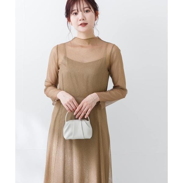 アーバンリサーチ ロッソ（URBAN RESEARCH ROSSO）/kaene　ラメチュールメロウワンピース