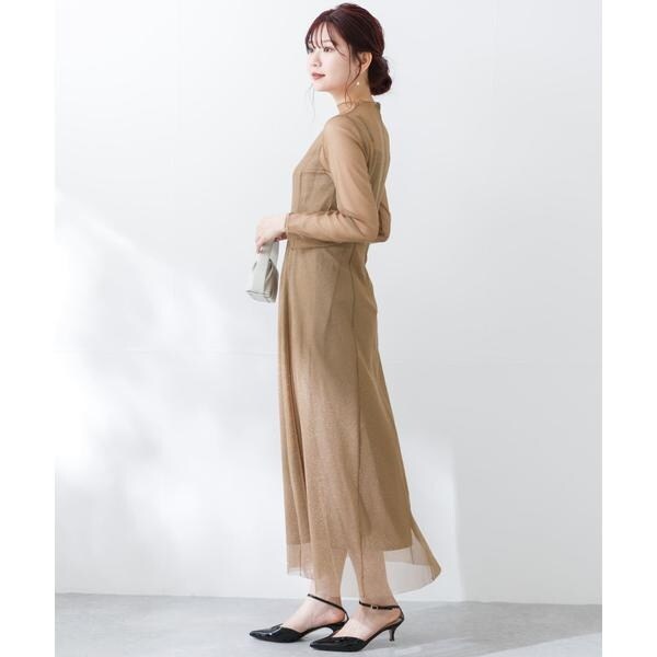 アーバンリサーチ ロッソ（URBAN RESEARCH ROSSO）/kaene　ラメチュールメロウワンピース_8