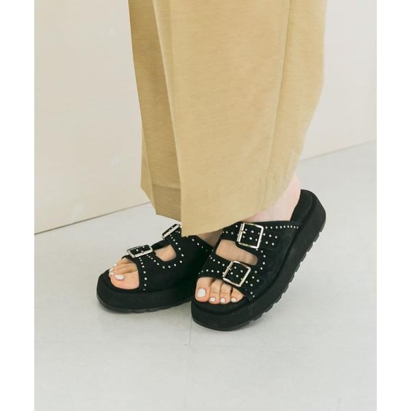 アーバンリサーチ ロッソ（URBAN RESEARCH ROSSO）/MOHI　スエードプラットフォームサンダル
