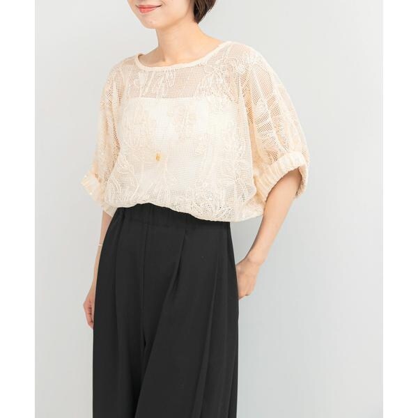 アーバンリサーチ ロッソ（URBAN RESEARCH ROSSO）/TORRAZZO DONNA　Botanical pattern spangle blouse_9