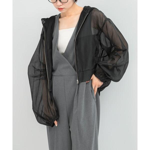 アーバンリサーチ ロッソ（URBAN RESEARCH ROSSO）/ELENDEEK　HOODIE SHEER BLOUSON
