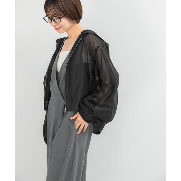 アーバンリサーチ ロッソ（URBAN RESEARCH ROSSO）/ELENDEEK　HOODIE SHEER BLOUSON