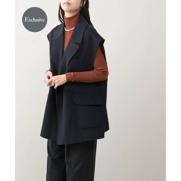 アーバンリサーチ ロッソ（URBAN RESEARCH ROSSO）/『一部別注カラー』YENN　DOUBLE FACE VEST JACKET