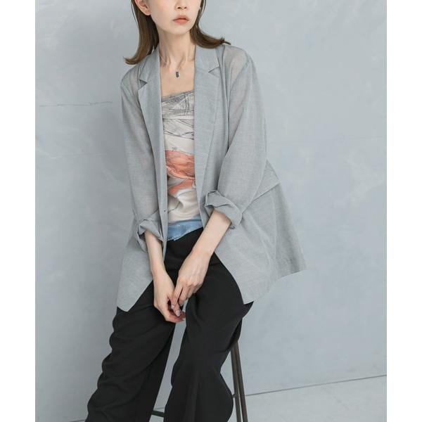 アーバンリサーチ ロッソ（URBAN RESEARCH ROSSO）/セミシアーテーラードジャケット