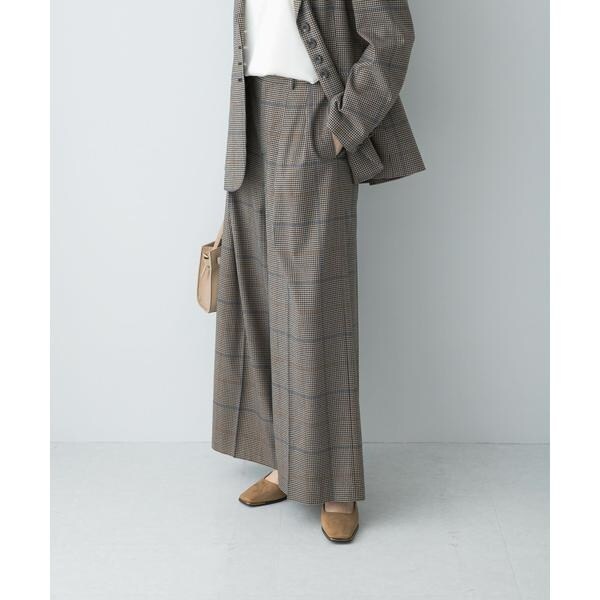 アーバンリサーチ ロッソ（URBAN RESEARCH ROSSO）/チェックワイドスラックス