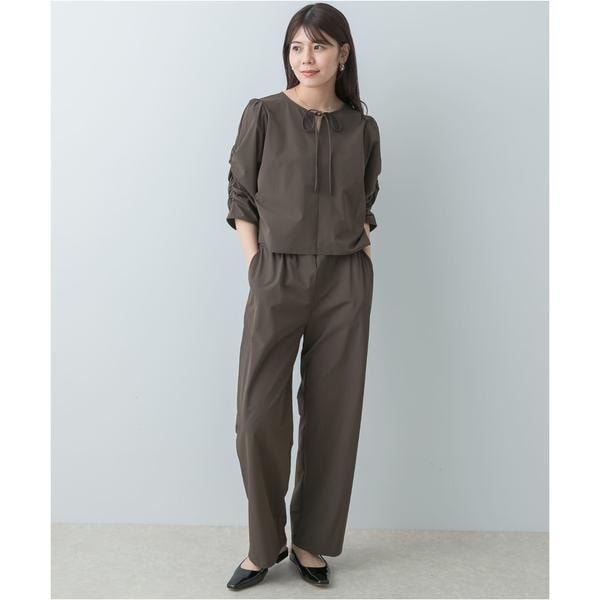 アーバンリサーチ ロッソ（URBAN RESEARCH ROSSO）/F by ROSSO　撥水ストレッチブラウス+イージーパンツ