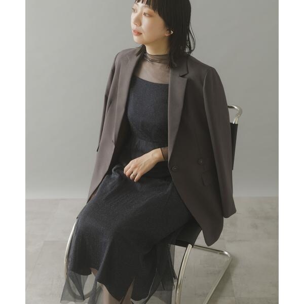 アーバンリサーチ ロッソ（URBAN RESEARCH ROSSO）/kaene　ラメチュールメローワンピース_8
