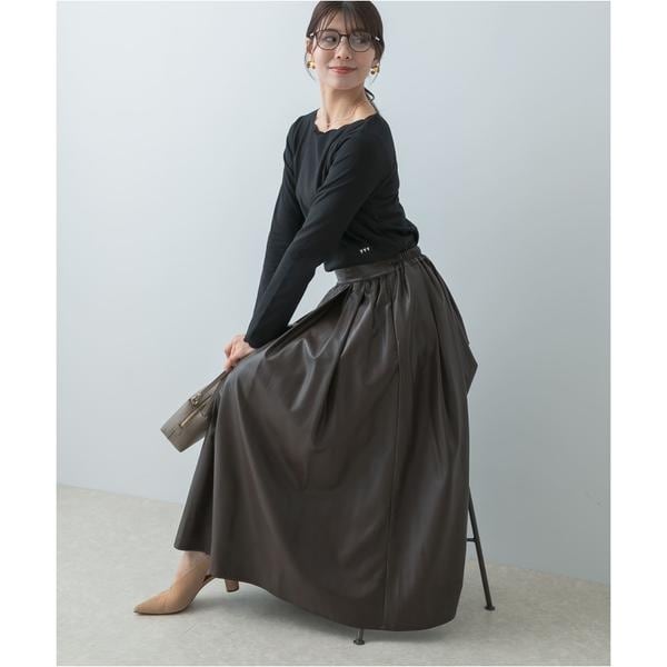 アーバンリサーチ ロッソ（URBAN RESEARCH ROSSO）/F by ROSSO　タックボリュームスカート