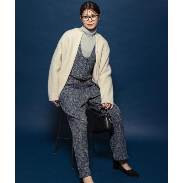 アーバンリサーチ ロッソ（URBAN RESEARCH ROSSO）/F by ROSSO　ツイードビスチェ+ワイドパンツ