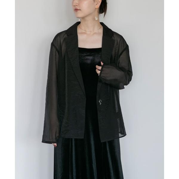 アーバンリサーチ ロッソ（URBAN RESEARCH ROSSO）/kaene　シアージャケットセットベロアドレス_15
