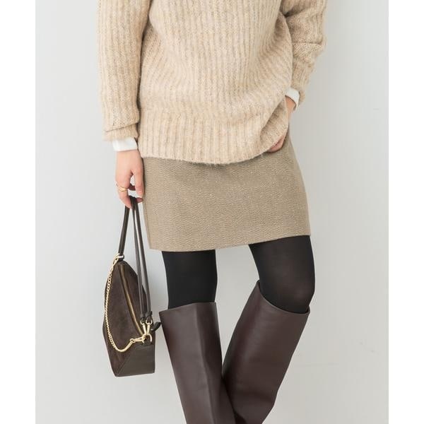 アーバンリサーチ ロッソ（URBAN RESEARCH ROSSO）/F by ROSSO　ヘリンボンツイードスカート風キュロット