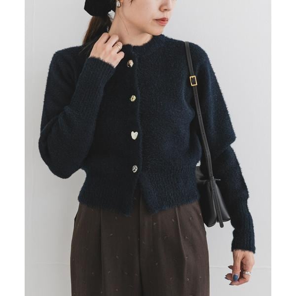 アーバンリサーチ ロッソ（URBAN RESEARCH ROSSO）/F by ROSSO　アソート釦ヘアリーカーディガン