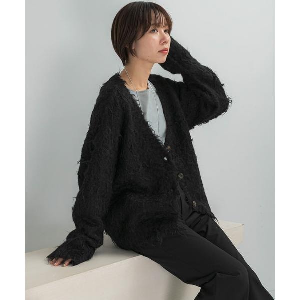 アーバンリサーチ ロッソ（URBAN RESEARCH ROSSO）/Mewl　ファーカーディガン