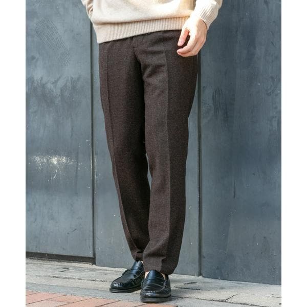 アーバンリサーチ ロッソ（URBAN RESEARCH ROSSO）/『XLサイズあり』ウールツイードテーパードパンツ