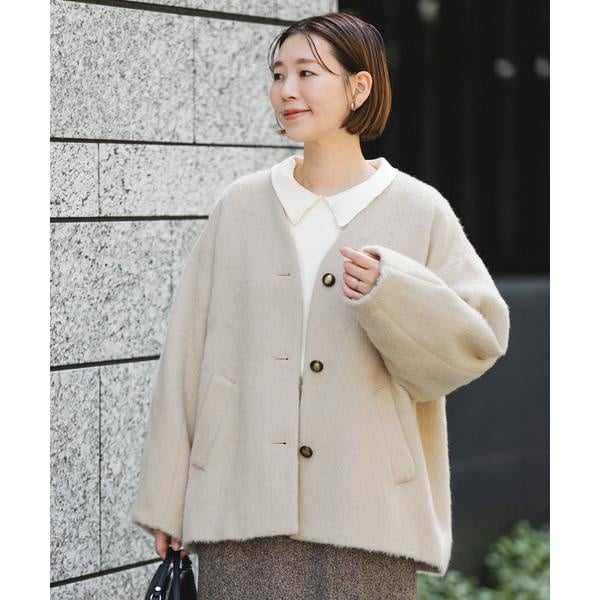 アーバンリサーチ ロッソ（URBAN RESEARCH ROSSO）/F by ROSSO　『UR TECH』シャギーノーカラーコート