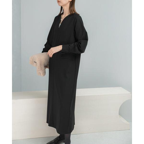 アーバンリサーチ ロッソ（URBAN RESEARCH ROSSO）/タックスリーブストレートワンピース