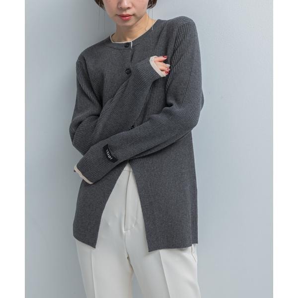 アーバンリサーチ ロッソ（URBAN RESEARCH ROSSO）/YENN　WOOL RIB CREW CARDIGAN