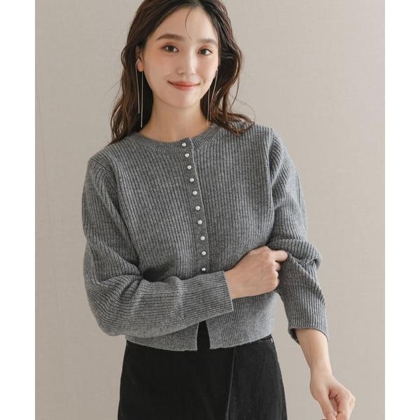 【NEW】アーバンリサーチ ロッソ（URBAN RESEARCH ROSSO）/『WEB限定』ボタンデザインニットプルオーバー