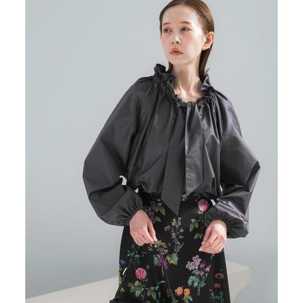 アーバンリサーチ ロッソ（URBAN RESEARCH ROSSO）/フリルネックシャツブラウス 6,864円
