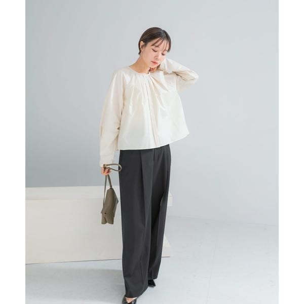アーバンリサーチ ロッソ（URBAN RESEARCH ROSSO）/タックボリュームショートシャツブラウス_11