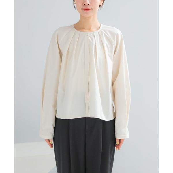 アーバンリサーチ ロッソ（URBAN RESEARCH ROSSO）/タックボリュームショートシャツブラウス_13