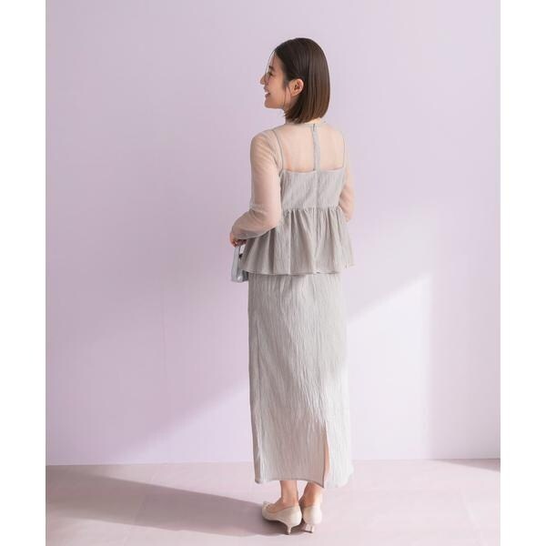 アーバンリサーチ ロッソ（URBAN RESEARCH ROSSO）/kaene　レイヤードペプラムドレス_7