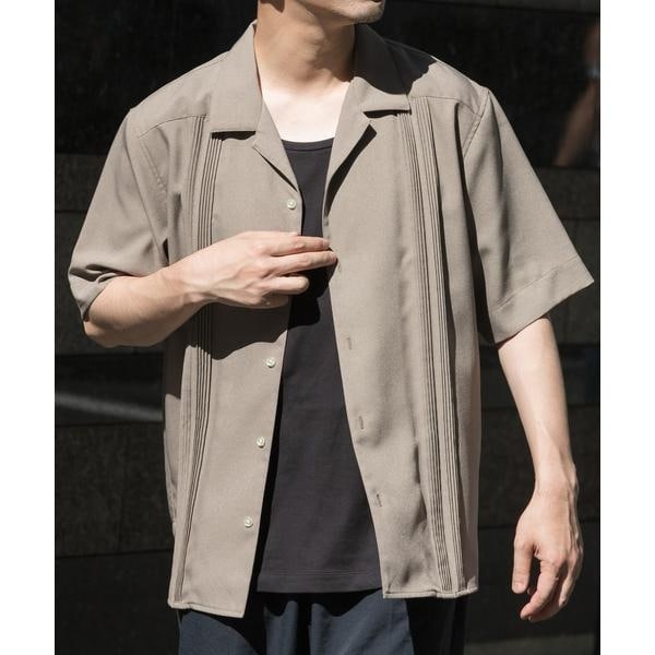 アーバンリサーチ ロッソ（URBAN RESEARCH ROSSO）/『セットアップ対応』『防シワ』サマーウール調キューバシャツ_3