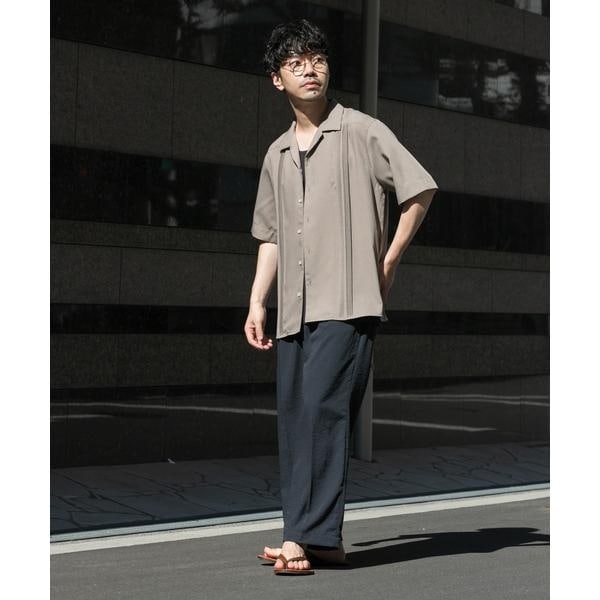 アーバンリサーチ ロッソ（URBAN RESEARCH ROSSO）/『セットアップ対応』『防シワ』サマーウール調キューバシャツ_6