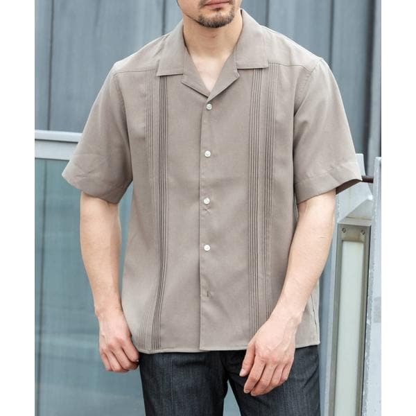 アーバンリサーチ ロッソ（URBAN RESEARCH ROSSO）/『セットアップ対応』『防シワ』サマーウール調キューバシャツ_7