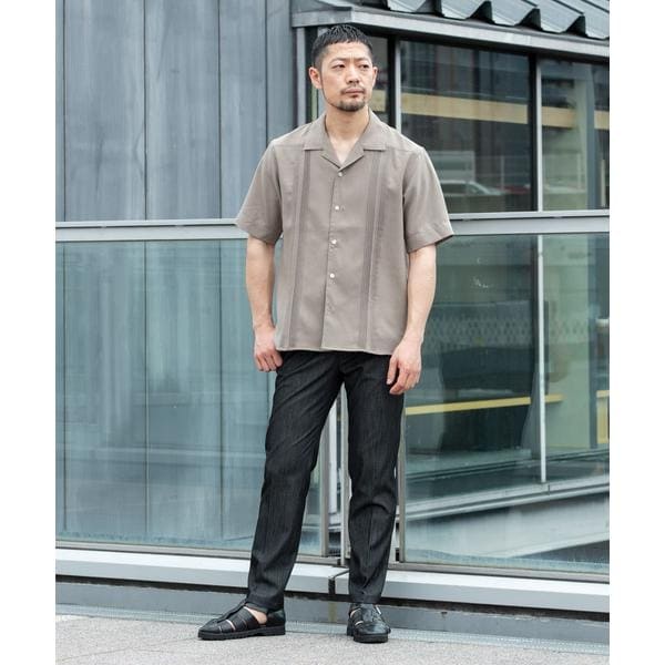 アーバンリサーチ ロッソ（URBAN RESEARCH ROSSO）/『セットアップ対応』『防シワ』サマーウール調キューバシャツ_10
