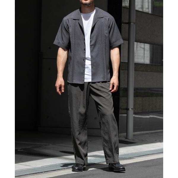 アーバンリサーチ ロッソ（URBAN RESEARCH ROSSO）/『セットアップ対応』『防シワ』サマーウール調キューバシャツ_15