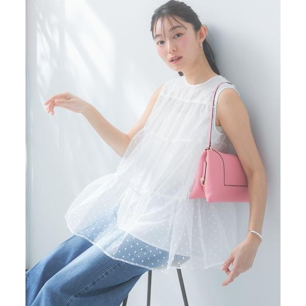 アーバンリサーチ ロッソ（URBAN RESEARCH ROSSO）/シアードットティアードブラウス 8,039円