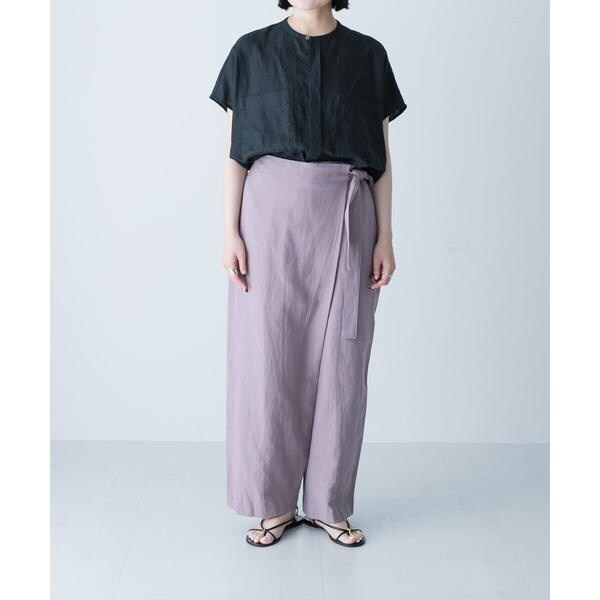かぐれ（kagure）/コットンリネンラップパンツ