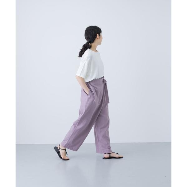 かぐれ（kagure）/コットンリネンラップパンツ