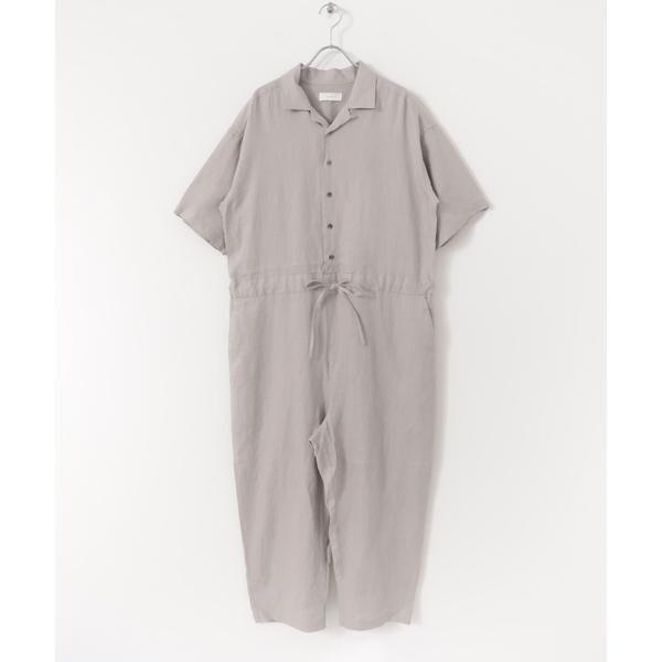 NEW】かぐれ（kagure）/リネンハーフスリーブオールインワン